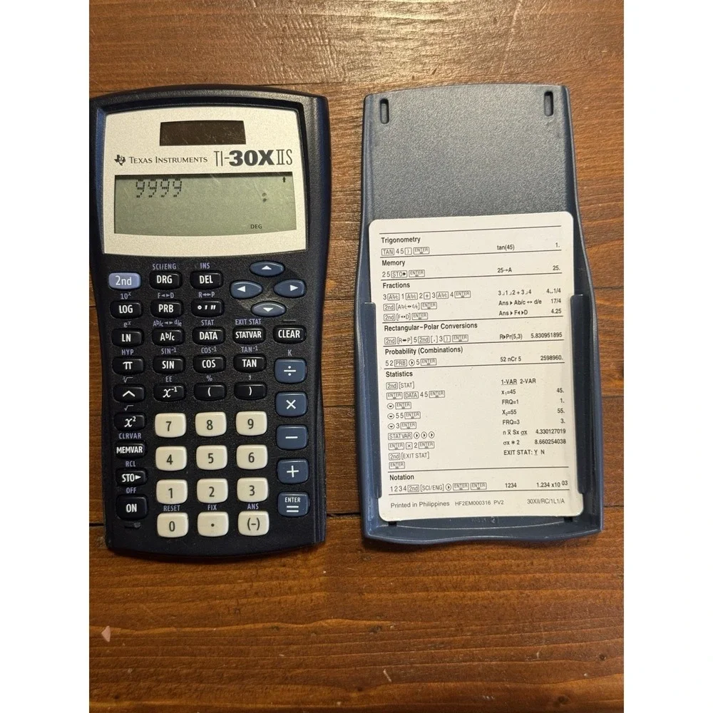 Texas Instruments‎ TI-30X IIS 2-Line Scientific Calculator Solar Battery